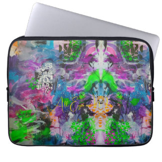 Housse Pour Ordinateur Portable Kaleidoscope Néon Psychédélique