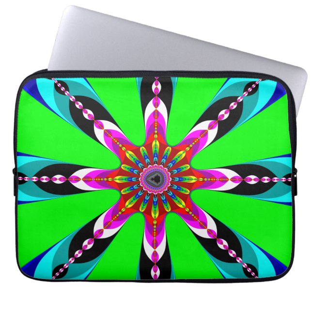 Housse Pour Ordinateur Portable Kaleidozone - Fractal (Devant)