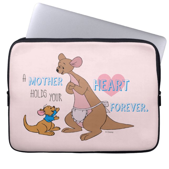 Housse Pour Ordinateur Portable Kanga & Roo | Citation de mère (Devant)