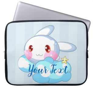 Housse Pour Ordinateur Portable Kawaii Bunny, Cloud & Star Custom