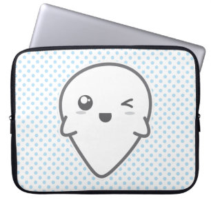 Housse Pour Ordinateur Portable Kawaii Winking Ghost Sleeve ordinateur portable