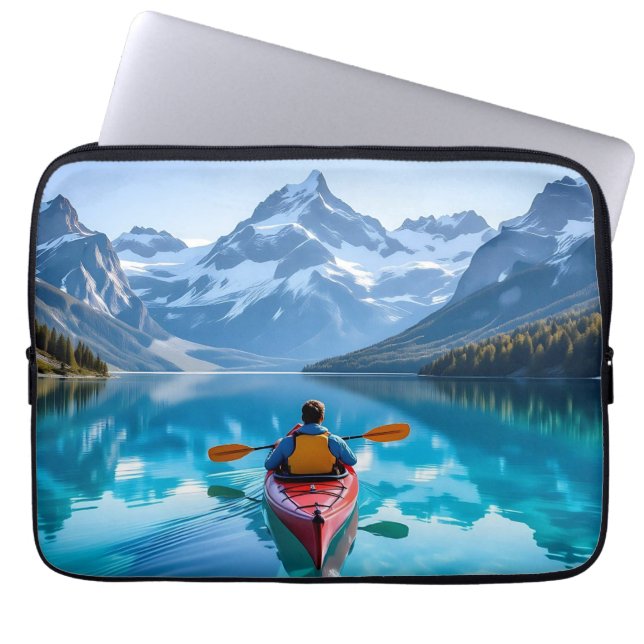 Housse Pour Ordinateur Portable  Kayaking in Mountains  Beautiful Nature (Devant)