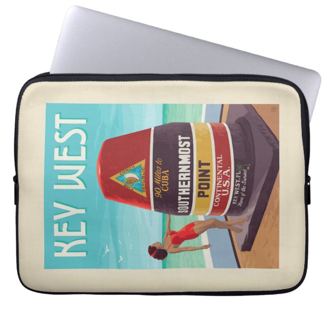 Housse Pour Ordinateur Portable Key West | Floride (Devant)