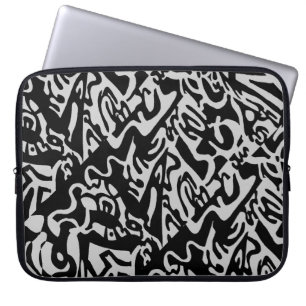 Housse Pour Ordinateur Portable "Keys", B&W numérique abstrait