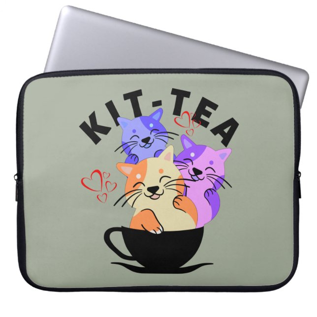 HOUSSE POUR ORDINATEUR PORTABLE KIT THÉ (Devant)
