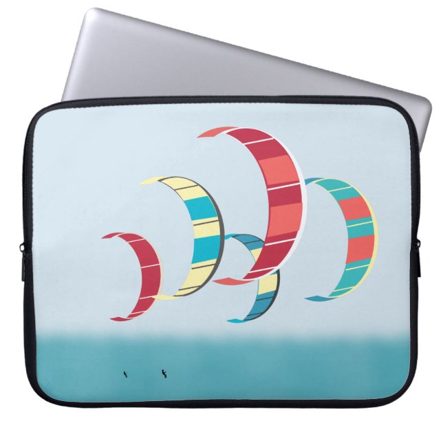 Housse Pour Ordinateur Portable Kite Surf (Devant)