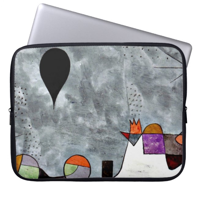 Housse Pour Ordinateur Portable Klee - Hiver, peinture populaire, (Devant)