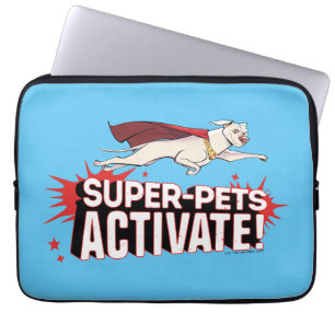 Housse Pour Ordinateur Portable Krypto : Super-Animaux Activez !