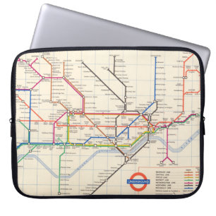 Housse Pour Ordinateur Portable La carte souterraine de Londres
