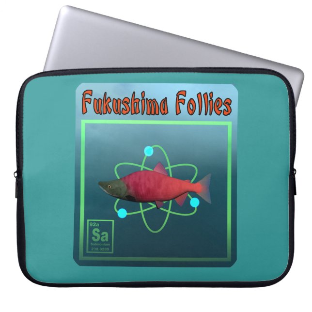 Housse Pour Ordinateur Portable La folie de Fukushima (Devant)