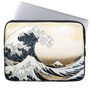 Housse Pour Ordinateur Portable La Grande Vague au large de Kanagawa Hokusai, art 
