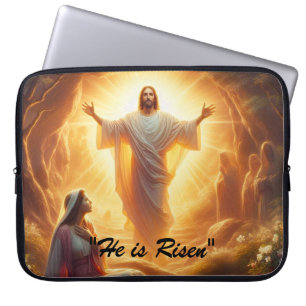 Housse Pour Ordinateur Portable La Lumière de la Résurrection : Jésus-Christ se lè