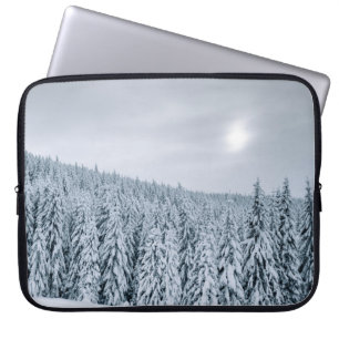 HOUSSE POUR ORDINATEUR PORTABLE LA NEIGE COUVERT LES ARBRES PENDANT LA JOURNÉE