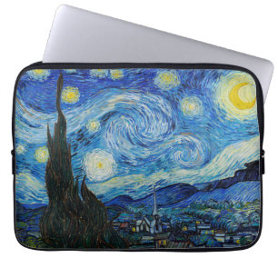 Housse Pour Ordinateur Portable La nuit étoilée de Vincent Van Gogh