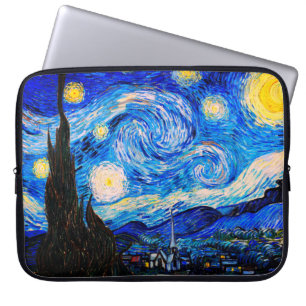 Housse Pour Ordinateur Portable La nuit étoilée par Vincent Van Gogh