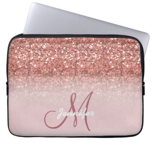 Housse Pour Ordinateur Portable La Parties scintillant d'or des Roses fillettes éc