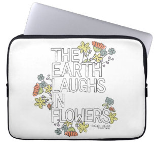 Housse Pour Ordinateur Portable La Terre rit de fleurs
