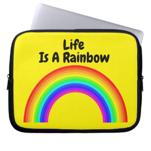 Housse Pour Ordinateur Portable La Vie De Sleeve Ordinateur Portable Est Un Arc En