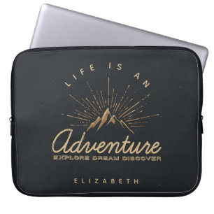 Housse Pour Ordinateur Portable La vie est une aventure Explore Dream Découvrir