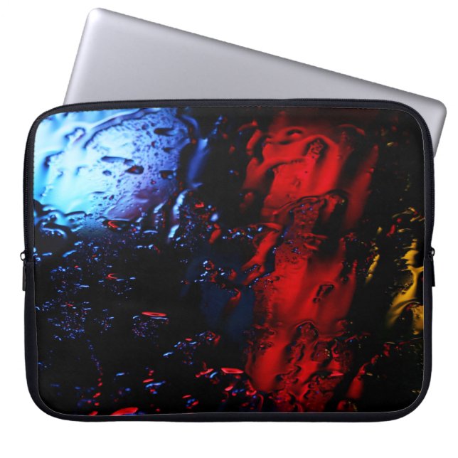 Housse Pour Ordinateur Portable Lampe LED rouge et bleue (Devant)