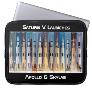 Housse Pour Ordinateur Portable Lancement de la fusée Saturn V Moon