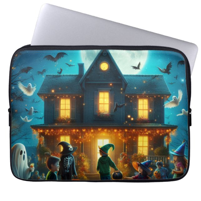 Housse Pour Ordinateur Portable Laptop sleeve Halloween (Devant)