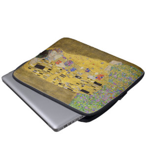 Housse Pour Ordinateur Portable L'art de la peinture Kiss de Gustav Klimt