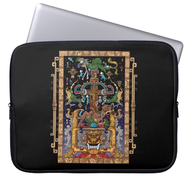 Housse Pour Ordinateur Portable L'astronaute maya King Pakal (Devant)