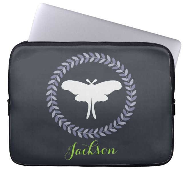 Housse Pour Ordinateur Portable Laurel Wreath & Luna Moth (Devant)