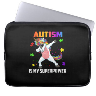 Housse Pour Ordinateur Portable L'autisme est mon superpouvoir Licorne qui fait da