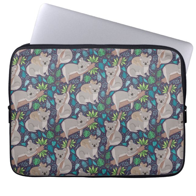 Housse Pour Ordinateur Portable Lazy Koalas (Devant)