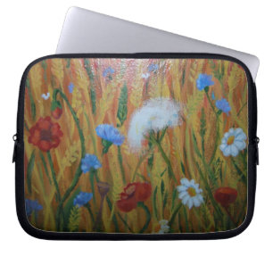 Housse Pour Ordinateur Portable Le champ fleurit la douille d'ordinateur portable