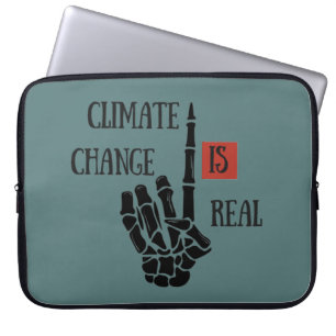 Housse Pour Ordinateur Portable Le changement climatique est une réelle conscience