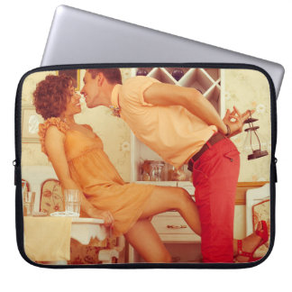 Housse Pour Ordinateur Portable Le couple Hipster : café vintage branché.