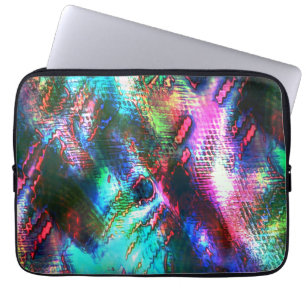 Housse Pour Ordinateur Portable Le dernier recyclage d'image, la texture colorée v