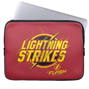 Housse Pour Ordinateur Portable Le Flash   Graphique "Frappes de foudre"