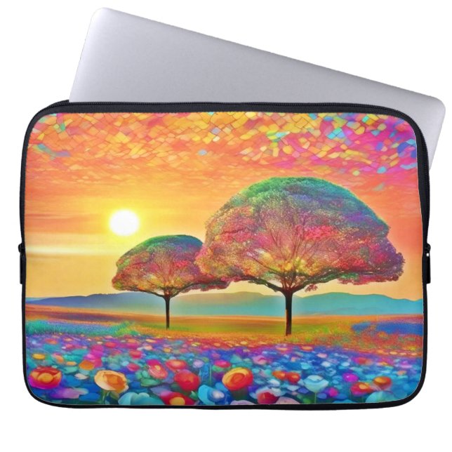 Housse Pour Ordinateur Portable Le kaléidoscope de Sunset Nature (Devant)