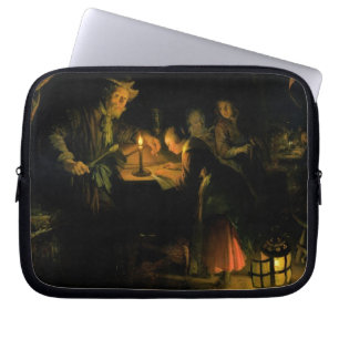 Housse Pour Ordinateur Portable Le maître d'école, 1660-65 (huile sur le panneau