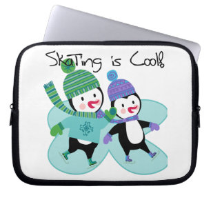 Housse Pour Ordinateur Portable Le patinage de pingouins est frais