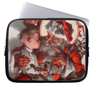Housse Pour Ordinateur Portable Le recouvrement de Père Noël