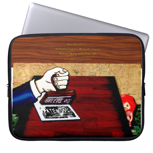 Housse Pour Ordinateur Portable Le troll des brevets (personnalisé) (Devant)
