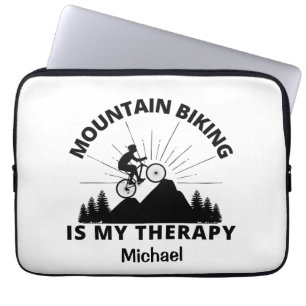 Housse Pour Ordinateur Portable Le Vélo De Montagne Est Mon Portable Thérapeutique