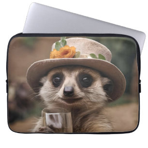 Housse Pour Ordinateur Portable Le Vin De Granny Meerkat,