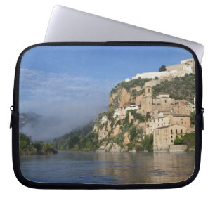 Housse Pour Ordinateur Portable L'Ebro (Ria Ebre) ; Château de Templar ; tôt