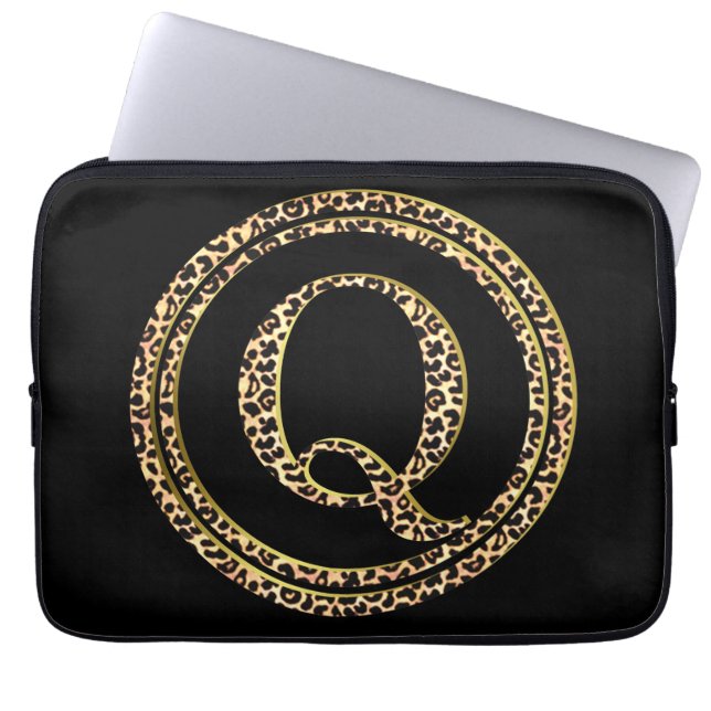 Housse Pour Ordinateur Portable Leopard Q (Devant)