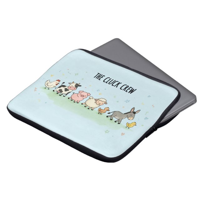 Housse Pour Ordinateur Portable "L'équipe Cocotte" (Devant haut)