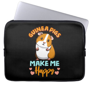 Housse Pour Ordinateur Portable Les Cochons De Guinée Adorables Me Rendent Heureux