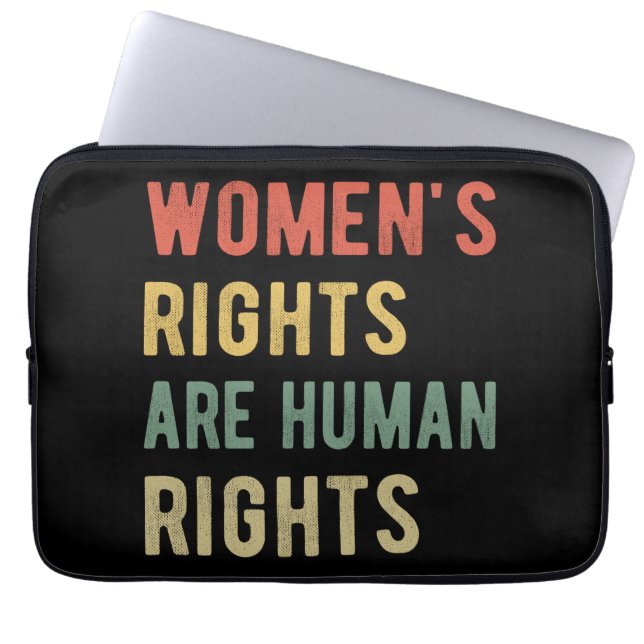 Housse Pour Ordinateur Portable Les droits des femmes sont des droits de l'homme I (Devant)