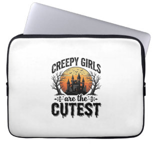 Housse Pour Ordinateur Portable Les Filles Effrayantes Sont Les Plus Mignonnes Vec
