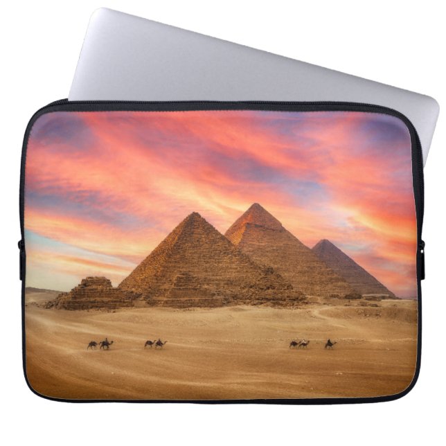 Housse Pour Ordinateur Portable Les monuments | Les grandes pyramides (Devant)